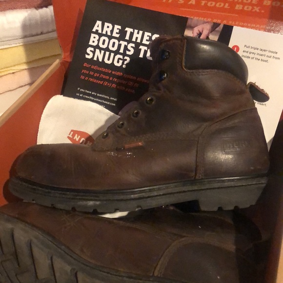 Red Wing Worx Steel Toe Work Boots - Picture 3 of 16